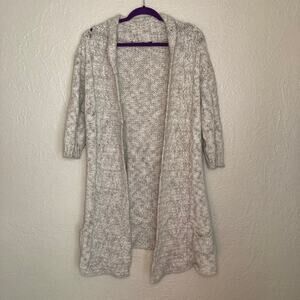 Leuk! by Cleo Cream Knitted Cardigan Size Medium